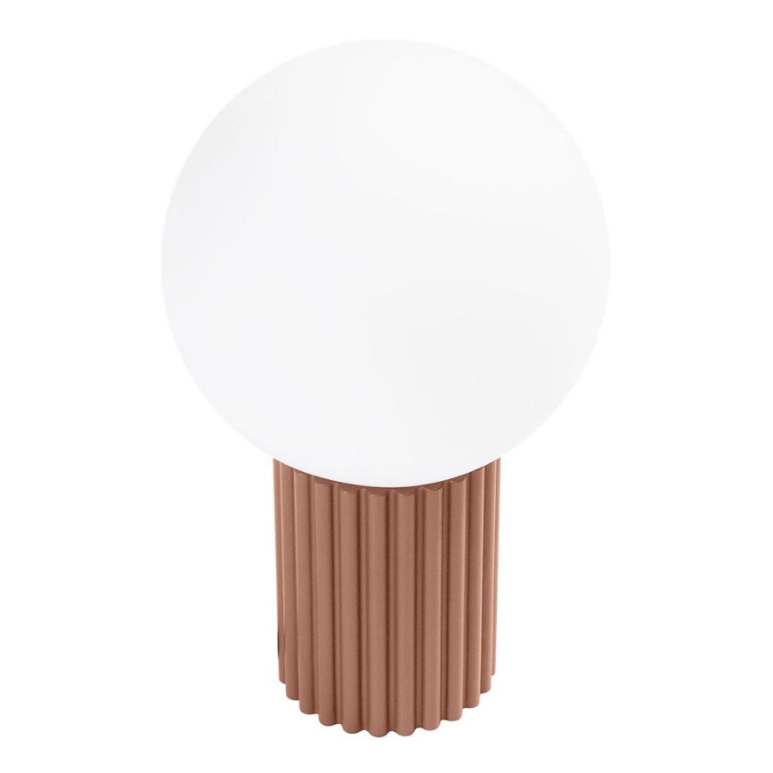 Candeeiro de mesa HALO 1xG9/8W/230V diâmetro 12 cm castanho