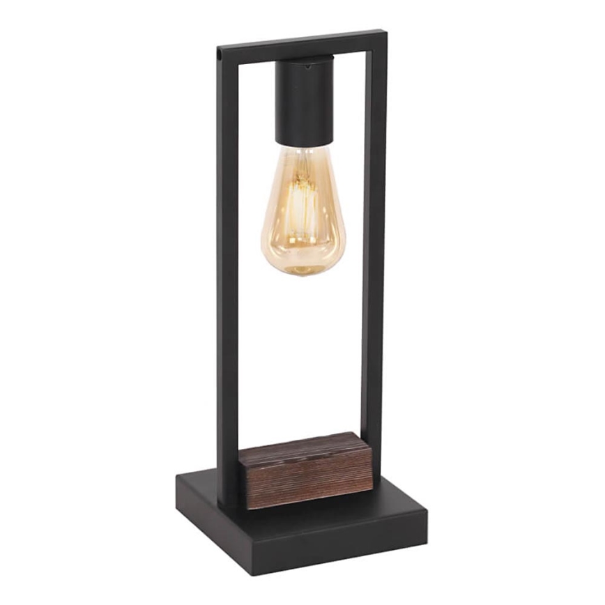 Candeeiro de mesa HARD 1xE27/11W/230V madeira/preto