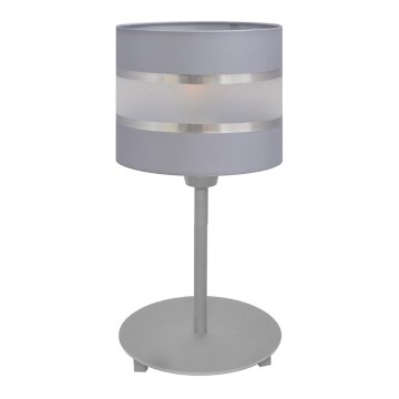 Candeeiro de mesa HELEN 1xE27/15W/230V cinzento/prateado