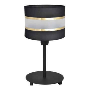 Candeeiro de mesa HELEN 1xE27/15W/230V preto/dourado