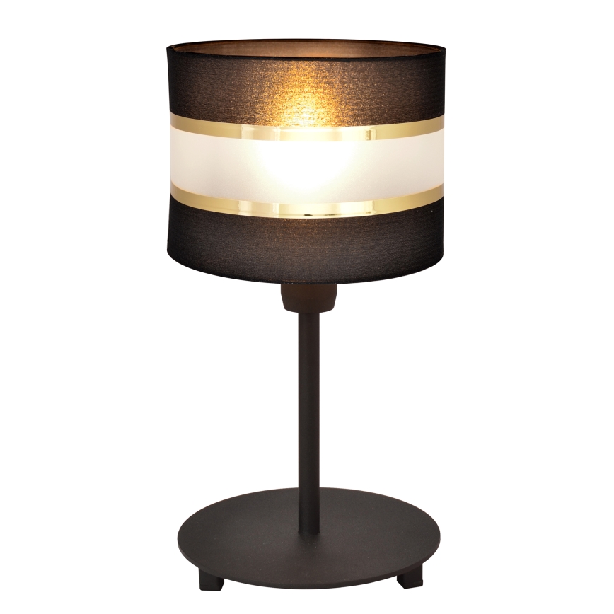 Candeeiro de mesa HELEN 1xE27/15W/230V preto/dourado