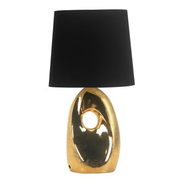 Candeeiro de mesa HIERRO 1xE27/60W/230V preto/dourado