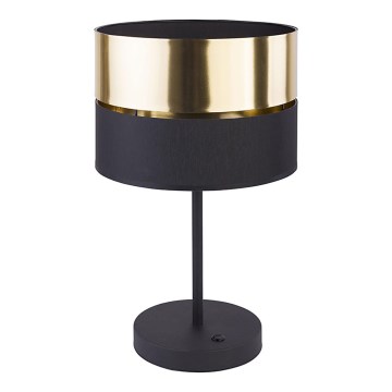 Candeeiro de mesa HILTON 1xE27/25W/230V latão/preto