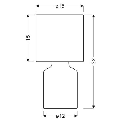 Candeeiro de mesa INER 1xE14/40W/230V rosa