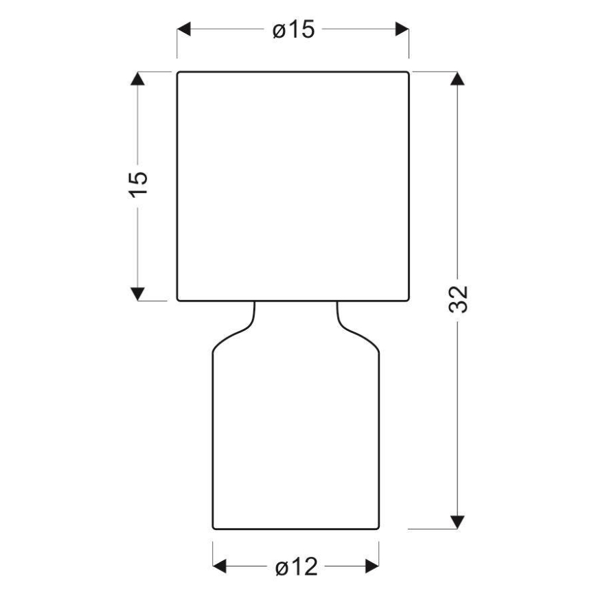 Candeeiro de mesa INER 1xE14/40W/230V rosa