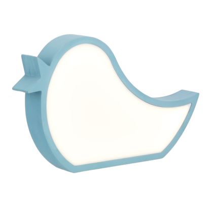 Candeeiro de mesa infantil LED BIRD LED/12W/230V azul