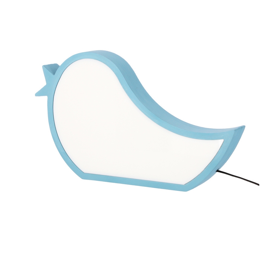 Candeeiro de mesa infantil LED BIRD LED/12W/230V azul