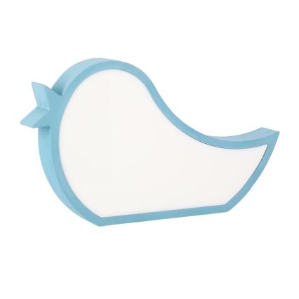 Candeeiro de mesa infantil LED BIRD LED/12W/230V azul