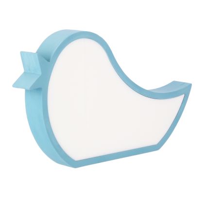 Candeeiro de mesa infantil LED BIRD LED/12W/230V azul