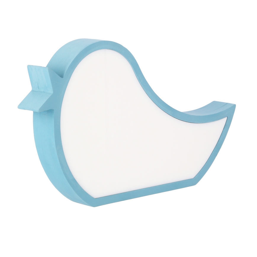 Candeeiro de mesa infantil LED BIRD LED/12W/230V azul