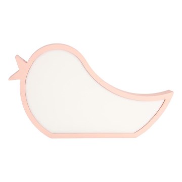 Candeeiro de mesa infantil LED BIRD LED/12W/230V rosa