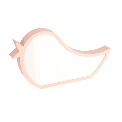 Candeeiro de mesa infantil LED BIRD LED/12W/230V rosa