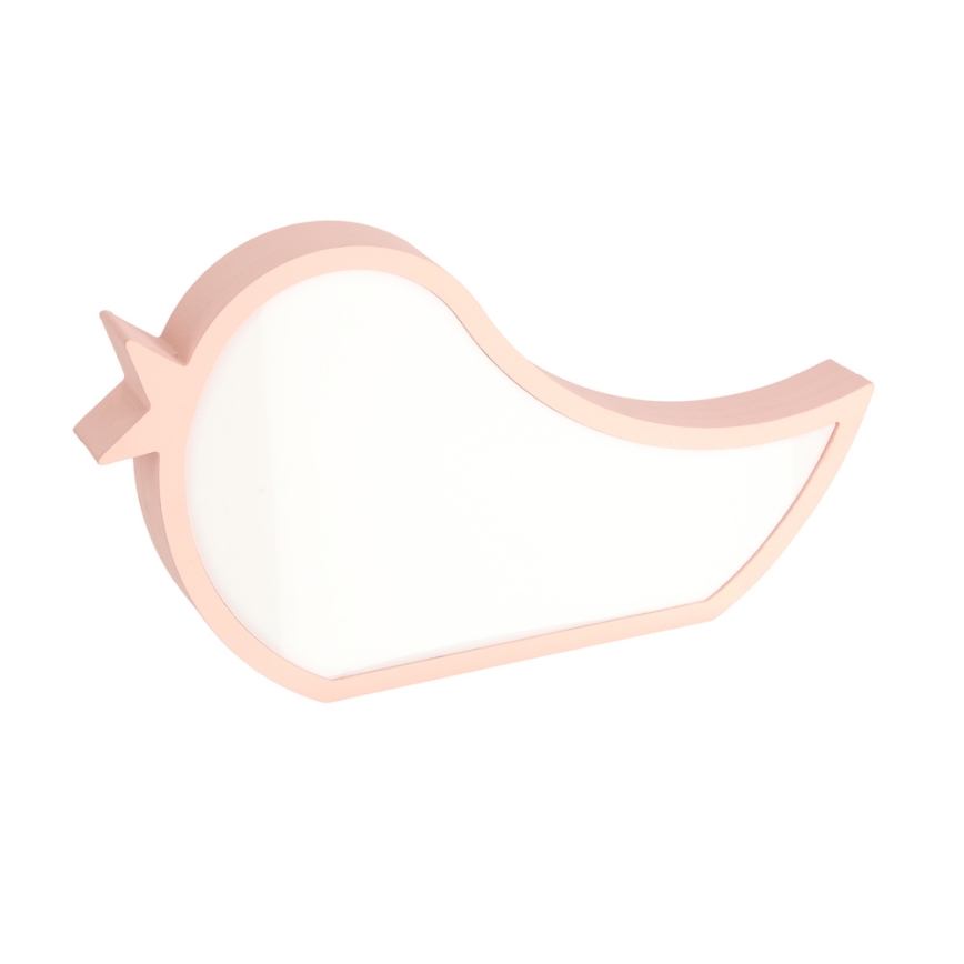 Candeeiro de mesa infantil LED BIRD LED/12W/230V rosa