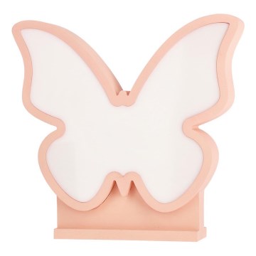 Candeeiro de mesa infantil LED BUTTERFLY LED/14W/230V rosa