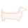 Candeeiro de mesa infantil LED DOG LED/12W/230V rosa