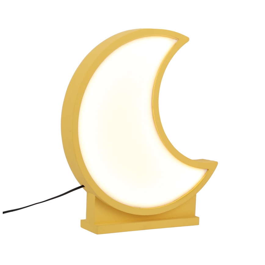 Candeeiro de Mesa Infantil LED MOON LED/12W/230V amarelo