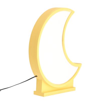 Candeeiro de Mesa Infantil LED MOON LED/12W/230V amarelo