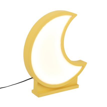 Candeeiro de Mesa Infantil LED MOON LED/12W/230V amarelo