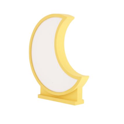 Candeeiro de Mesa Infantil LED MOON LED/12W/230V amarelo