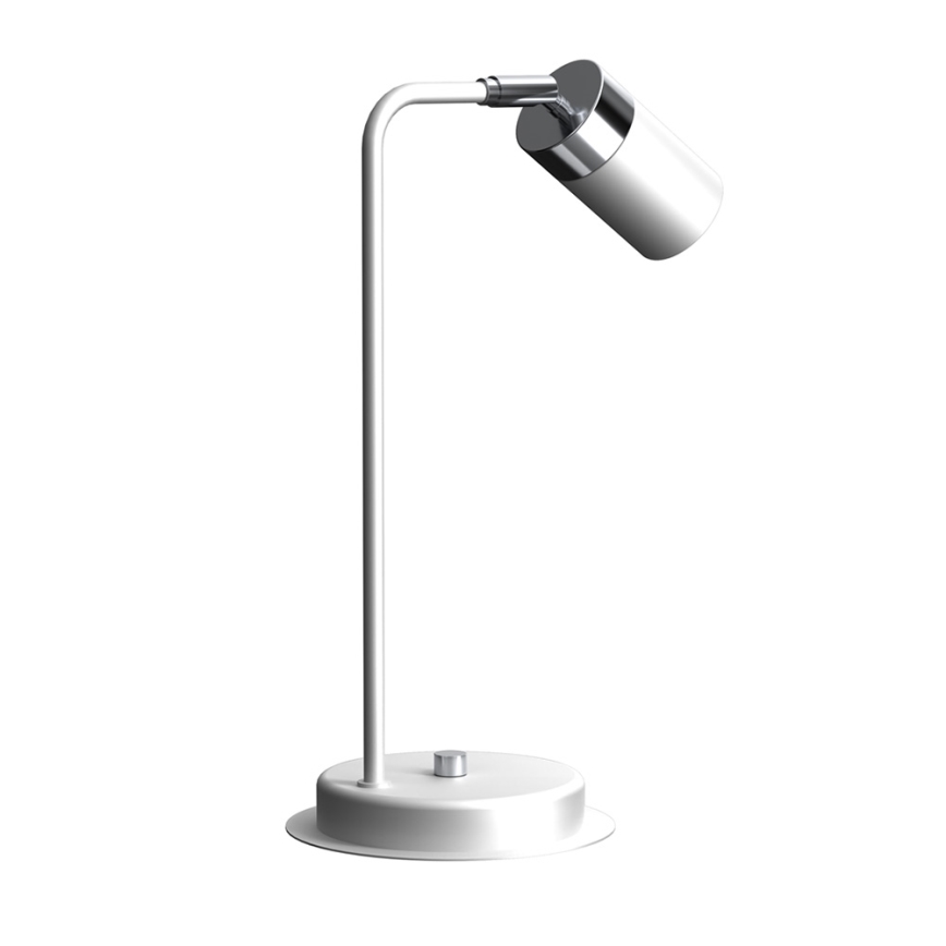 Candeeiro de mesa JOKER 1xGU10/25W/230V branco/cromado brilhante