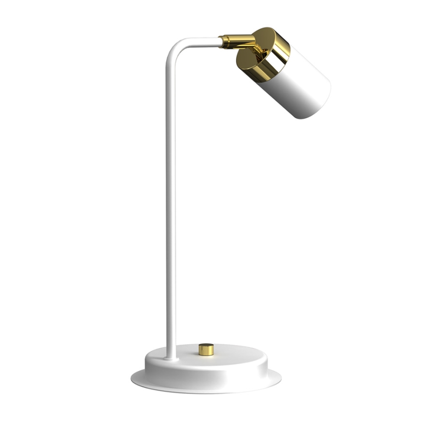 Candeeiro de mesa JOKER 1xGU10/25W/230V branco/dourado