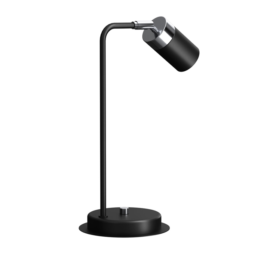Candeeiro de mesa JOKER 1xGU10/25W/230V preto/cromado brilhante