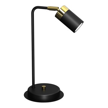 Candeeiro de mesa JOKER 1xGU10/25W/230V preto/dourado
