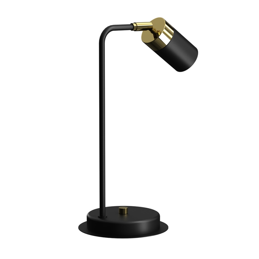Candeeiro de mesa JOKER 1xGU10/25W/230V preto/dourado