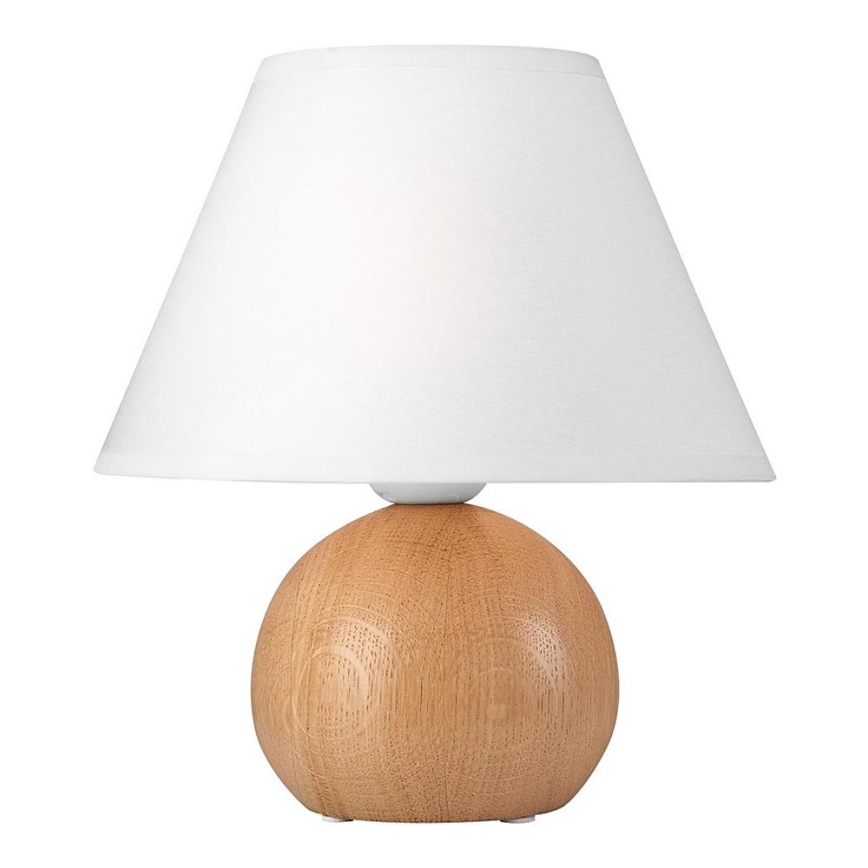 Candeeiro de mesa JUTA 1xE27/60W/230V carvalho/branco