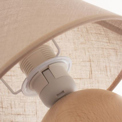 Candeeiro de mesa JUTA 1xE27/60W/230V faia - FSC certificado
