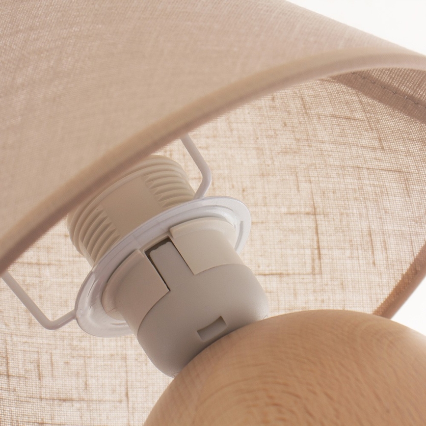 Candeeiro de mesa JUTA 1xE27/60W/230V faia - FSC certificado