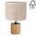 Candeeiro de mesa KRETA 1xE27/25W/230V carvalho/bege - certificado por FSC