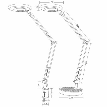 Candeeiro de mesa LED BIANCA LED/8W/230V