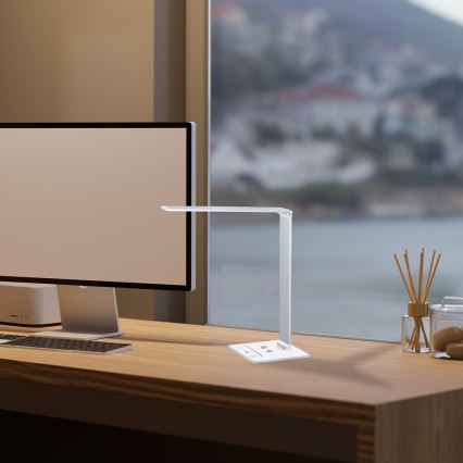 Candeeiro de mesa LED com carregamento sem fios VARIO LED/5W/230V 3000-6000K branco