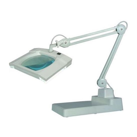 Candeeiro de mesa LED com lupa LED/12/230V