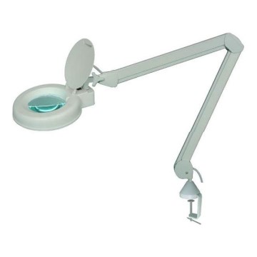Candeeiro de mesa LED com lupa LED/5W/230V 6000K branco