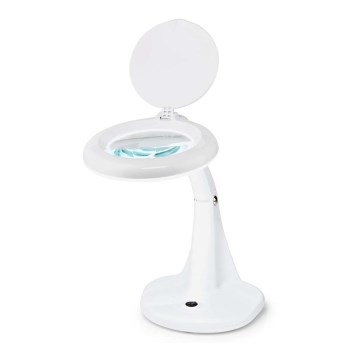 Candeeiro de mesa LED com lupa LED/6,5W/230V 6500K