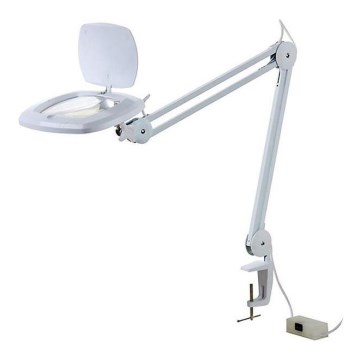 Candeeiro de mesa LED com lupa LED/7W/230V 6500K branco