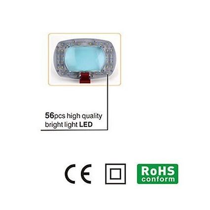Candeeiro de mesa LED com lupa LED/7W/230V 6500K branco