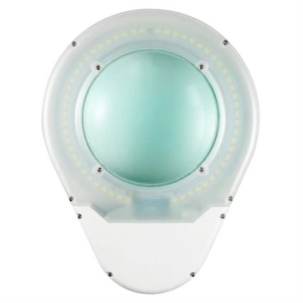 Candeeiro de mesa LED com lupa LED/9W/230V branco