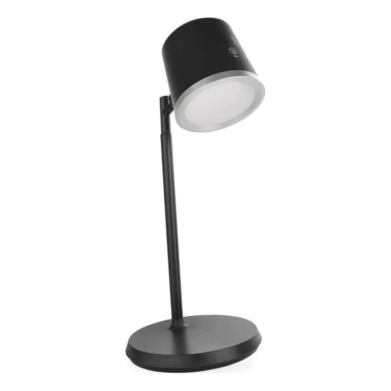 Candeeiro de mesa LED com regulação 4em1 LED/6W/3,7V 3000K/4000K/6500K 1500mAh preto