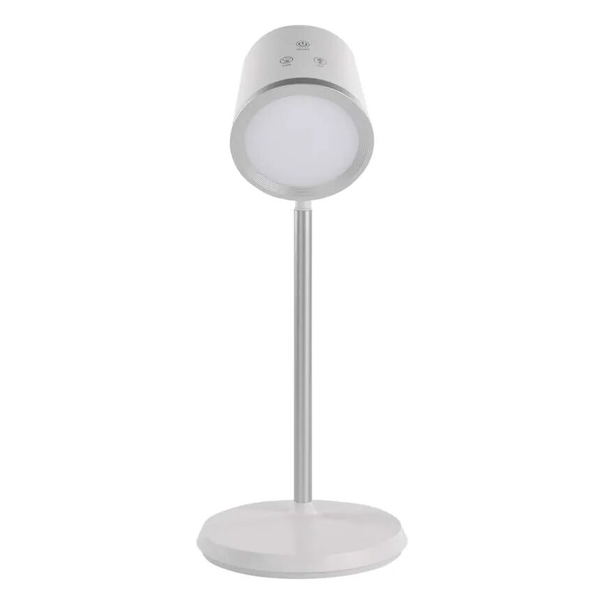 Candeeiro de mesa LED com regulação 4em1 LED/6W/3,7V 3000K/4000K/6500K 1500mAh branco