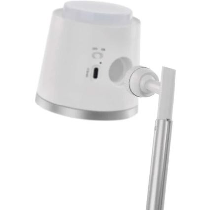 Candeeiro de mesa LED com regulação 4em1 LED/6W/3,7V 3000K/4000K/6500K 1500mAh branco
