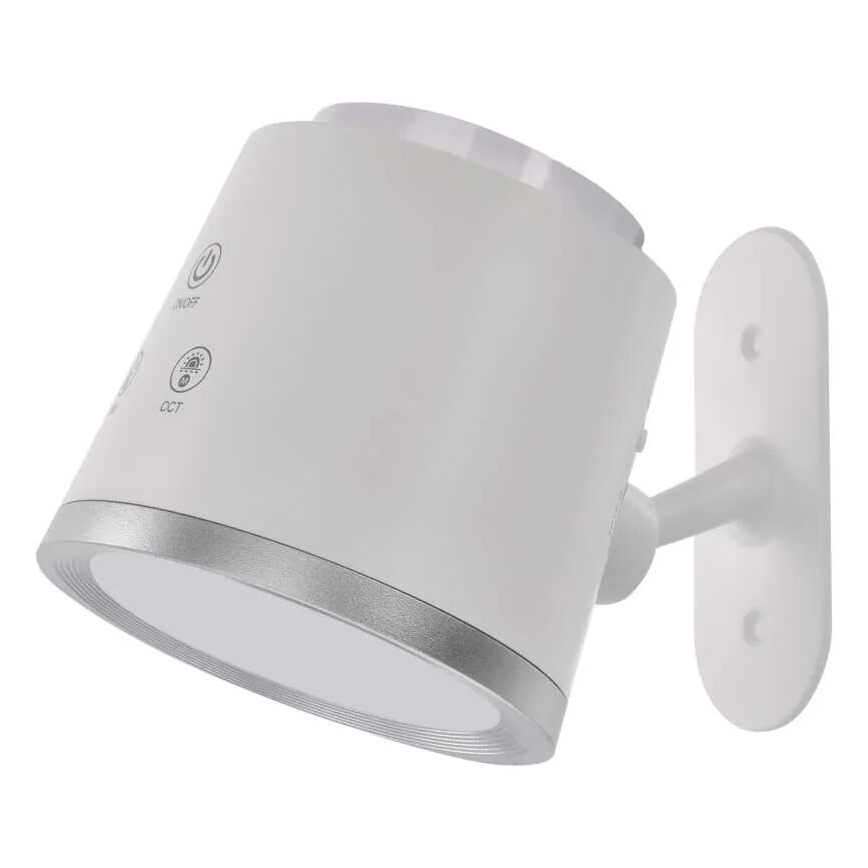 Candeeiro de mesa LED com regulação 4em1 LED/6W/3,7V 3000K/4000K/6500K 1500mAh branco