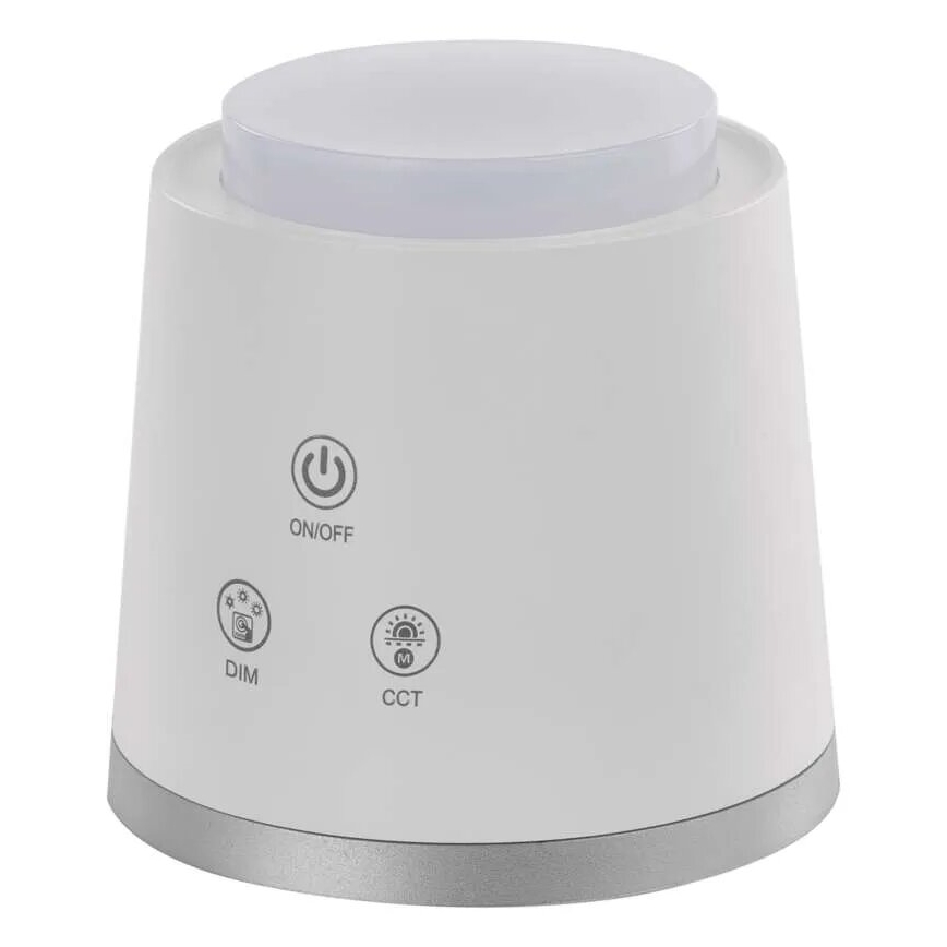 Candeeiro de mesa LED com regulação 4em1 LED/6W/3,7V 3000K/4000K/6500K 1500mAh branco