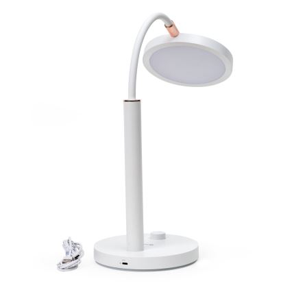 Candeeiro de mesa LED com regulação AURA LED/10W/230V 3700/4200K CRI 97 branco