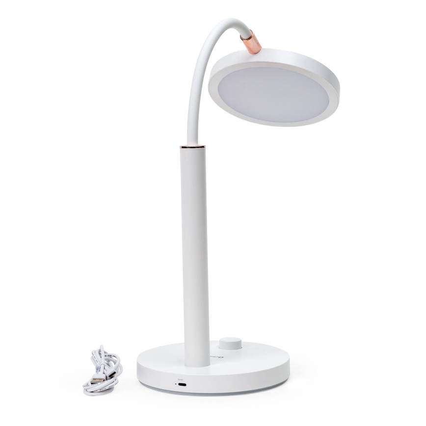 Candeeiro de mesa LED com regulação AURA LED/10W/230V 3700/4200K CRI 97 branco