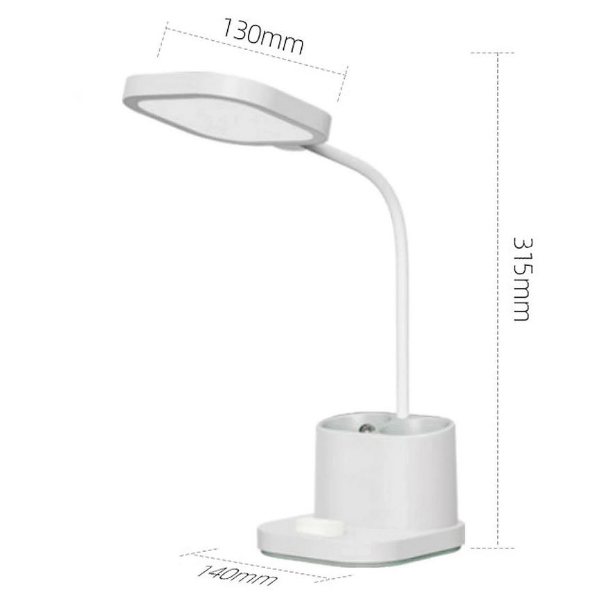 Candeeiro de mesa LED com regulação, carregamento, suporte e power bank LED/5W/5V 2400mAh