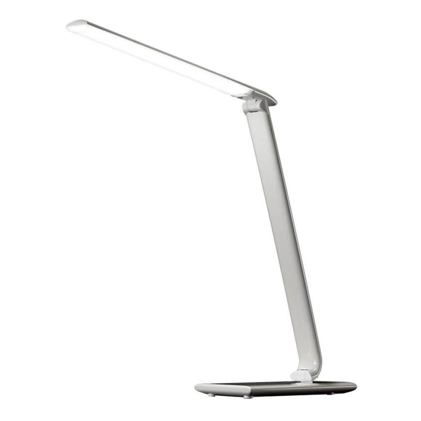 Candeeiro de mesa LED com regulação com conector USB LED/12W/230V branco
