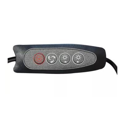 Candeeiro de mesa LED com regulação com uma lupa LED/6W/5V 3000K/4000K/6000K preto